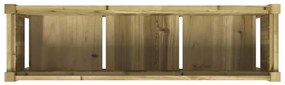 Vasos/floreiras de jardim com pernas 2 pcs pinho impregnado
