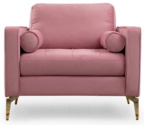 **** Cadeira Wing Rome – Rosa Pó – 105x85x90 cm

**