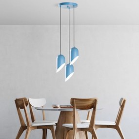 Chandelier Kesik – Azul Claro – Diâmetro 40 cm