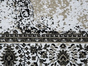 Tapete de algodão cinzento 140 x 200 cm ALMUS Beliani