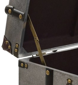 Mesa de centro em MDF e alumínio 102x51x47,5 cm