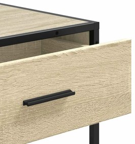 Mesa consola 90x35x80 cm derivados de madeira carvalho sonoma