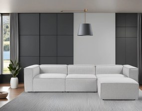 Sofá de Canto Fora – Cinzento – 297x66x190 cm