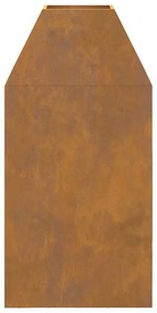 Fogueira vidaXL 50x50x100 cm em Aço Resistente