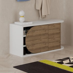 Sapateira Prag – Branco – 60 cm x 111 cm x 35 cm