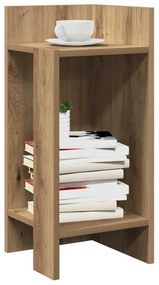 vidaXL Mesas laterais 2 pcs prateleira 110x50x103cm carvalho artesanal