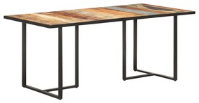 vidaXL Mesa de jantar 180 cm madeira recuperada maciça