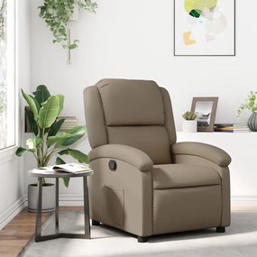 vidaXL Poltrona reclinável couro artificial cor cappuccino