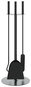 Conjunto de ferramentas para lareira 4 pcs 22x59 cm aço