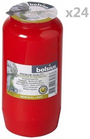 428244 Bolsius Vela litúrgica Compo No 7 24 pcs vermelha