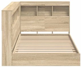 Cama Estante Carvalho Sonoma 75 x 190 cm em Madeira Projetada