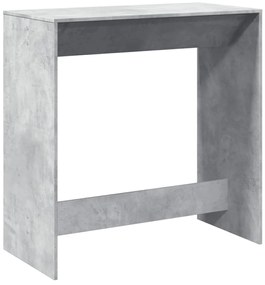 Mesa de bar 102x50x103,5 cm derivados madeira cinzento cimento