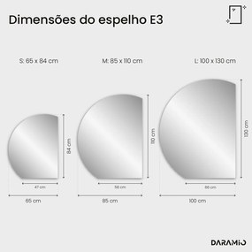 Espelho redondo com luz E3
