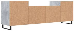 Móvel de TV 160x35x55 cm derivados de madeira cinzento cimento