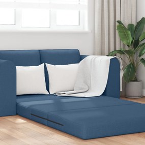 Sofá Cama 2 em 1 Azul 148x71x83 cm Tecido