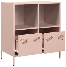 Aparador 68x39x73,5 cm aço laminado a frio rosa