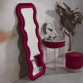 ESPELHO DE PAREDE EMILY 60X6X160 CM (TAMANHO DO ESPELHO INTERIOR 42X144) FUXIA