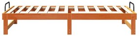 Estrutura de Cama com Alças Castanho 90 x 200 cm