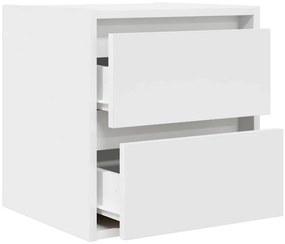 Mesa de cabeceira de parede 38x34x40 cm branco