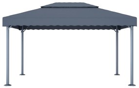 Gazebo 400x300 cm alumínio antracite