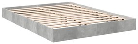 Estrutura de cama 120x190 cm derivados de madeira cinza cimento