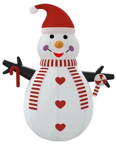 Boneco de neve insuflável com luzes LED 300 cm