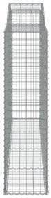 Cestos gabião arqueados 4pcs 300x50x180/200cm ferro galvanizado
