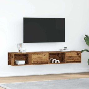 Móveis de TV 2pcs 80x31x25,5cm deriv. madeira madeira velha