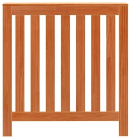 Cobertura de radiador 79,5x19x84 cm pinho maciço castanho cera