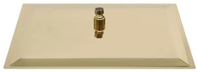 Cabeça de chuveiro quadrada 50x50 cm aço inoxidável dourado