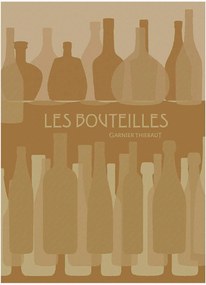 Panos de cozinha jacquard Les Bouteilles Chaume, conjunto de 4