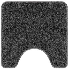 Tapete de Banho U-Shaped Cinza Escuro 50x50 cm Polipropileno Antiderra