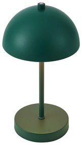 Candeeiro de mesa para exterior verde escuro com LED regulável em 3 níveis IP44 recarregável - Keira Moderno