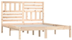 Estrutura de cama 160x200 cm pinho maciço
