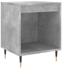 Mesas de cabeceira 2 pcs derivados de madeira cinzento cimento