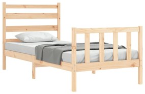 Cama sem colchão 100x200 cm madeira de pinho maciça