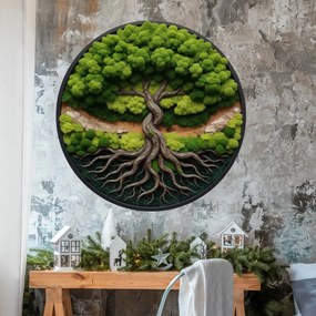 Autocolante Mossy Árvore da Vida - Coroa