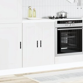 Armário base de cozinha Porto derivados de madeira branco