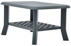 Mesa de centro 90x60x46 cm plástico verde
