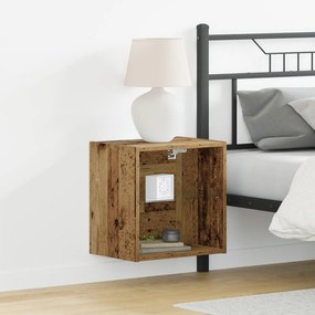 Prateleira Flutuante vidaXL Madeira Velha 40x28,5x40 cm Madeira Reforçada