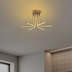 Chandelier Leddaisy – Dourado – 55 x 25 x 55 cm