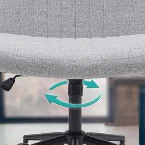 Cadeira de Escritório Kingman Cinza Claro