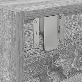 Aparador de TV vidaXL Cinza Sonoma 100x31x25,5 cm Madeira Derivada