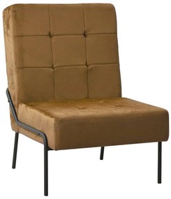 Cadeira de descanso 65x79x87 cm veludo castanho