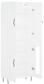 Armário alto 69,5x34x180 cm derivados de madeira branco