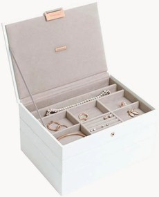 Caixas para joias Classic White & Rose Gold, conjunto de 3