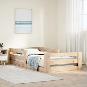 vidaXL Cama sem colchão 70x140 cm madeira de pinho maciça