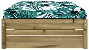 Apoio de pés para jardim 120x80 cm pinho impregnado