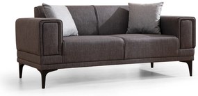 Sofá de 2 Lugares Horizon – Cinzento Escuro – 170 x 85 x 77 cm