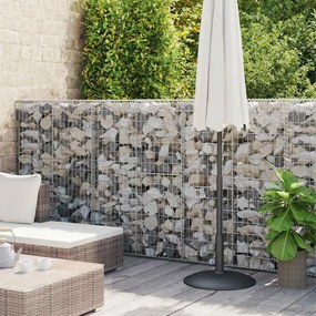 Muro gabião com tampas aço galvanizado 900x50x150 cm